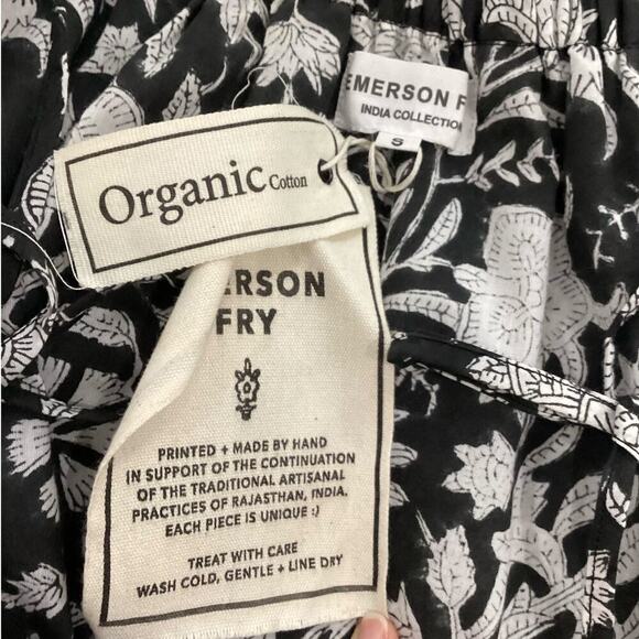 Emerson Fry India Collection Daphne Dress In Silhouettes Size Small Floral - Picture 15 of 16